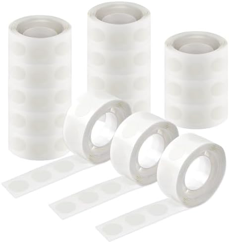 UPINS 1500Pcs Glue Points Dots 15mm Removable Balloon Glue Tape Dots