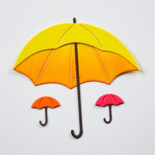Patchwork Umbrella Metal Cutting Dies for Card Making