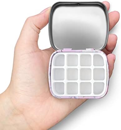Portable Travel Watercolor Palette, Mini Metal Tin Box,12-Well Empty Tins