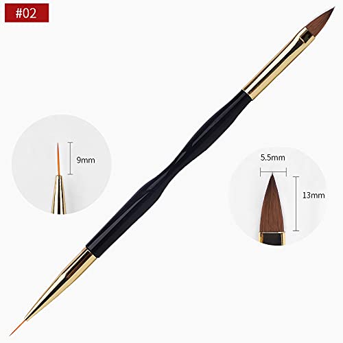 Artdone 31pcs Nail Art Brushes Tools Set Dotting Tools for Gel Polish | Dust Brush,Striping Brushes for Long Lines, Drawing Pen Design supply