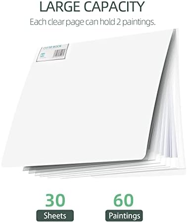 SXhyf A3 Diamond Painting Storage Book 16.5x12.1in for Display 60 Pages