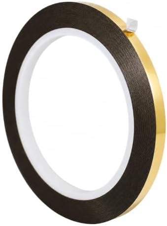 GGR Supplies MMYP-1 Gold Metalized Polyester Film Tape, 1/4 Inch x 72 Yds