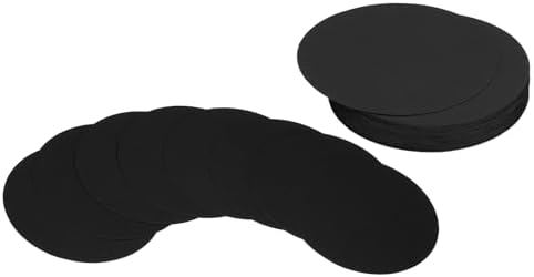PATIKIL 4inch Circle Card Stock, 36Pcs Round Shape Cutouts Paper Thick Cardstock Coaster for DIY Craft Projects Classroom Bulletin Board Decor, Black