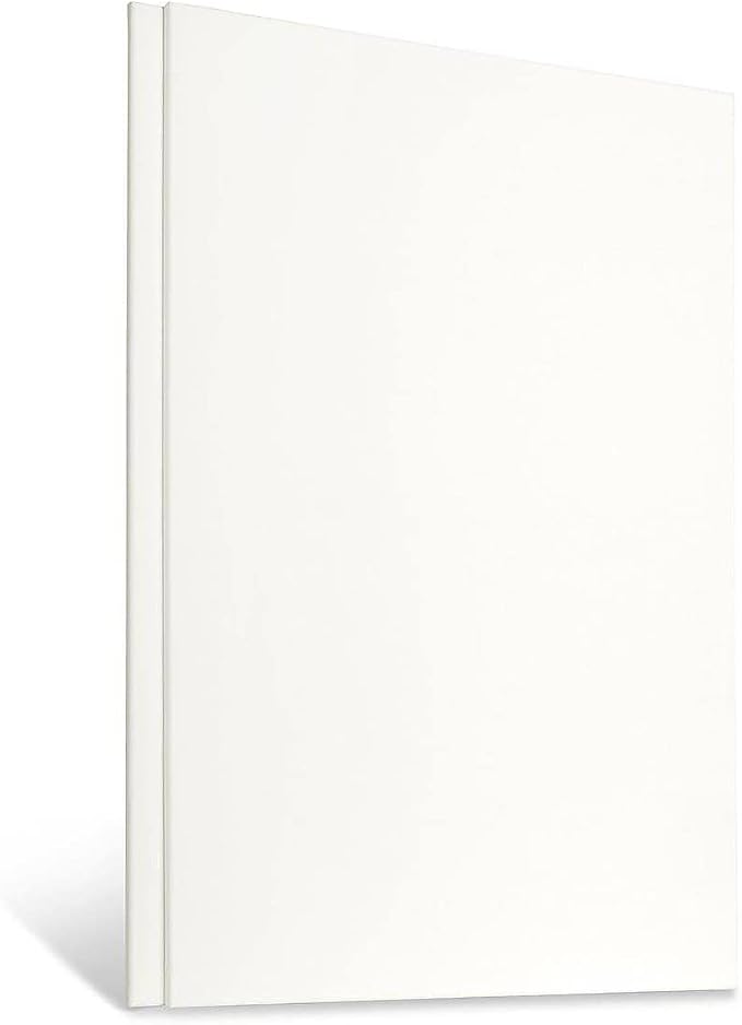 KINGART Stretched White Canvas Set – Rectangle, 24x36 Inch, 2-Pack – 100% Cotton, Triple Gesso Primed – 5/8" Profile Back-Stapled Artist Boards for Acrylic, Oil, Pouring, & Mixed Media Painting