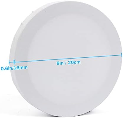 8 Pack Round 8 Inch Painting Canvas Panels