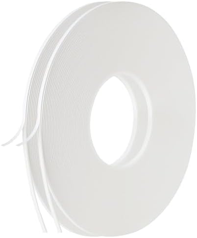 2 Roll of White Double Sided Foam Tape,PE Foam Tape，White Mounting Adhesive Tape (1/8 Inch by 50 Feet)
