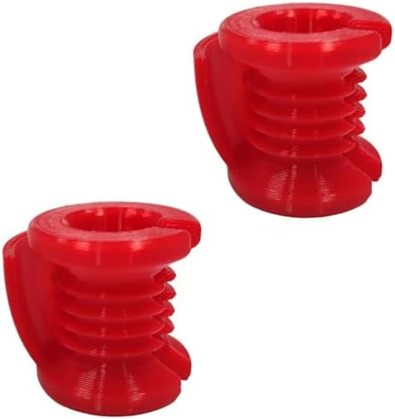 Hikiwin Plastic Yarn Guide Finger Holder, Crochet Tension Ring Knitting Thimble Tool Accessories, Crochet Knitting Loop for Crocheting Knitting Crafts Accessories, Red, 2 Pieces
