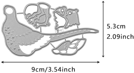 Patchwork Animal Ring Necked Pheasant Metal Cutting Dies for Card Making