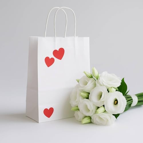 Anwyll Heart Stickers - 500Pcs 1Inch Valentines Day Heart Stickers Red Heart Shape Sticker for Reward Classroom Self Adhesive Love Incentive Sticker for Envelope Seal Card Birthday Wedding Favors