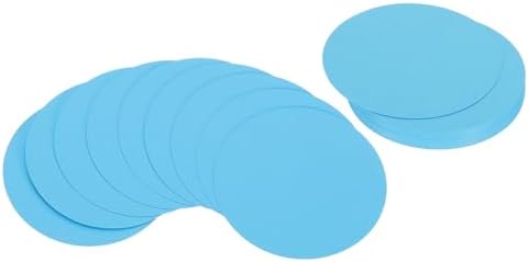 PATIKIL 4inch Circle Card Stock, 36Pcs Round Shape Cutouts Paper Thick Cardstock Coaster for DIY Craft Projects Classroom Bulletin Board Decor, Sky Blue