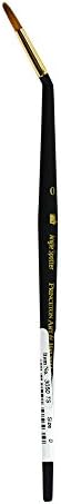 Princeton Mini-Detailer Tight Spot Brush, Synthetic, Short Handle, Size 0, 1 Count