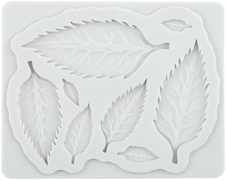 Fern Leaf Polymer Clay Mold Tropical Leaf Silicone Molds Set of 5