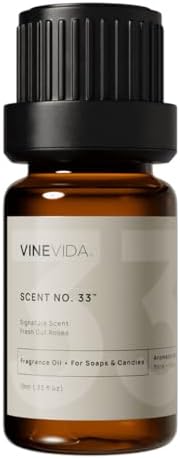 VINEVIDA Scent No.33 - Fragrance Oil for Candle Making & Soap Making - Natural - [0.33oz], Made in USA