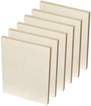 9x12 Wood Canvas for Crafts, 6-Pack Framed Wooden Panel Boards for Painting Pouring Crafts
