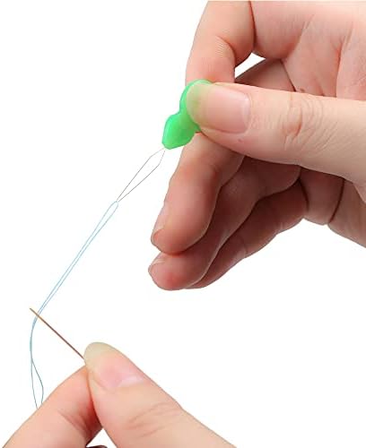 Eketirry Plastic Needle threaders, 20Pcs Needle Threader Hand Machine Sewing Tool for Sewing Crafting, Knitting Craft, Quilting, DIY Art, Color Random (20)