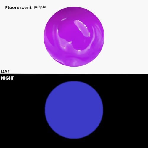 Artecho Fluorescent Purple Acrylic Paint 120ml /4.05oz Tube | Semi Glossy Finish, High Pigment Rich Color Craft Paint for Canvas, Fabric, Non-Toxic