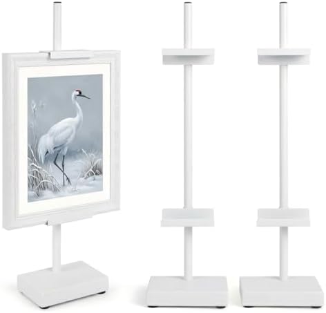 Adjustable Tabletop Easel Stand, White 17" H Easels for Display