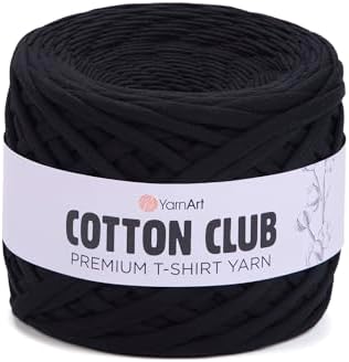 YARNART Cotton Elastic Fabric Spaghetti Premium T-Shirt Knitting Yarn for Bag Basket Cushion Crocheting Projects and Home Decor, Super Bulky (Pack of 1) (7300)