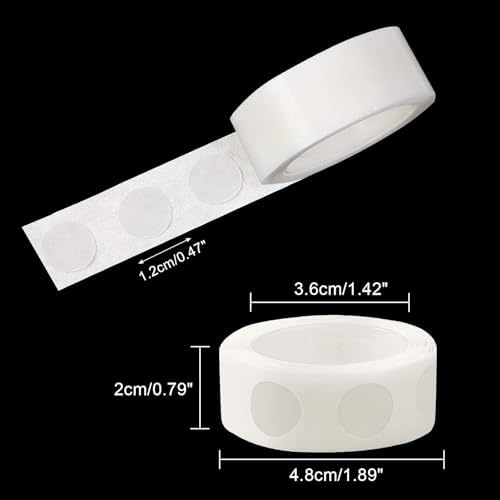 UPINS 800 Pcs Point Dots Balloon Glue Removable Adhesive Point Tape