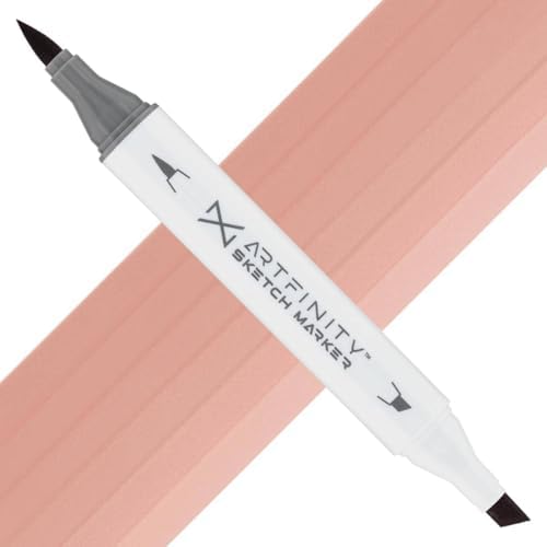 Artfinity Sketch Markers - Putty R8-4, Vibrant, Professional, Dye-Based Alcohol Markers for Artists, Drawing, Travel, & More