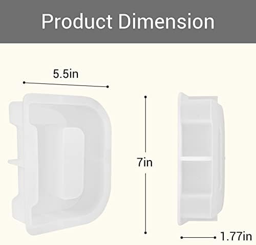 Gartful 7 Inch Large Letter Molds for Resin, 3D D Capital Alphabet Epoxy Resin Mold, A to Z Thick Resin Letter Molds for Making Letters, Word Sign Art, DIY Crafts, Making Cake, Party Home Decor