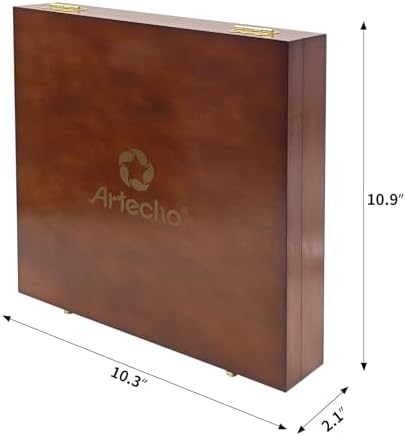Artecho Oil Pastels Set of 120 Colors Wooden Box (10 x 70 mm) | Soft Oil Pastels, For Art Painting, Drawing, Blending, For Artists, Beginners, Students, Teachers
