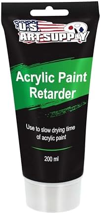 U.S. Art Supply Acrylic Paint Retarder Medium, 200ml Tube (6.7 Ounces)