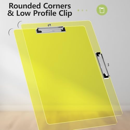 11 x 17 Extra Large Clipboard 2 Pack, Yellow Clip Board