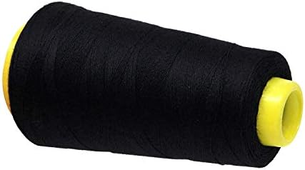 Mandala Crafts Black Mercerized Cotton Thread Cones for Sewing Quilting
