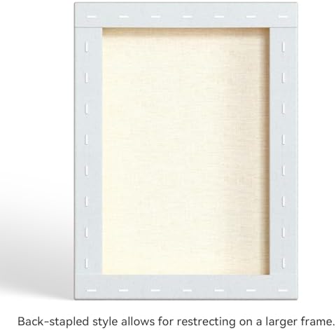PHOENIX 12x16 Inch Pack of 2 Artist Canvas - Stretched Canvases for Painting - 3/4 Inch Profile, 100% Cotton 11 Oz. Gesso Primed White Blank Professional Canvas Oil & Acrylic Paints