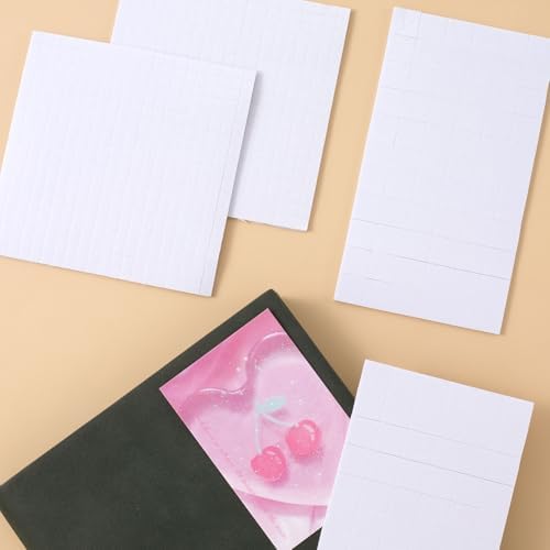 Joez Wonderful 4 Sheets Foam Adhesive Squares, 0.47in & 0.2in, White