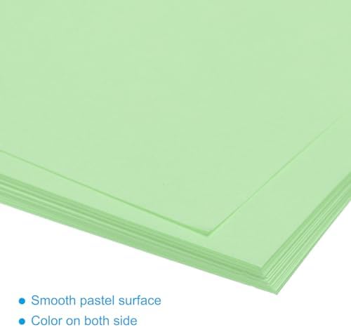 MECCANIXITY 50 Sheet Origami Paper Double Sided Light Green 5x5 Inch Square Sheet for Art Craft Project, Beginners, Gifts Decor