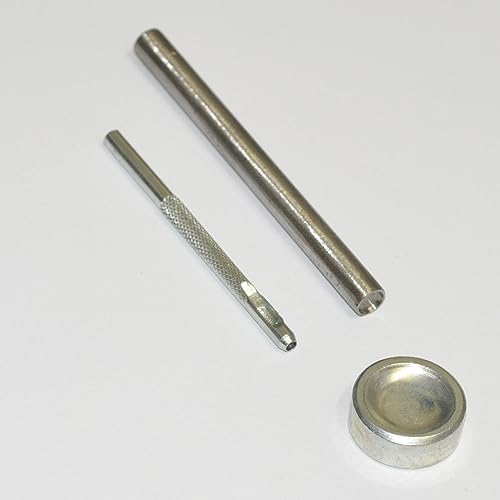 200sets Stainless Steel Leather Rivets with Tools Kits Double Cap Rivet Tubular Metal Studs Repairs Decoration Craft Accessories for Leather Craft Clothes Shoes Bags Belts (6mm Silver with Tools)