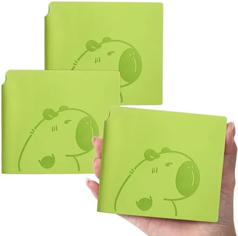 3 Pack Mini Capybara Blank Notebook Cartoon Pocket Unlined Sketchbook