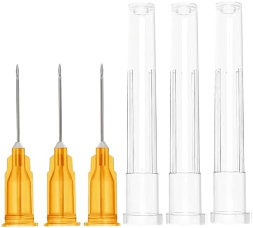 100 Pack 25 Gauge 5/8 Inch Sterile Disposable Lab Supplies, Scientific and Industrial Dispensing Needle Accessories