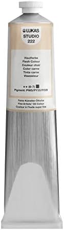 Lukas Studio Artist Oil Color Paints - High-pigment oil paint made with natural binder for artist, painting, & more! - [PEach Pink - 200 mL]