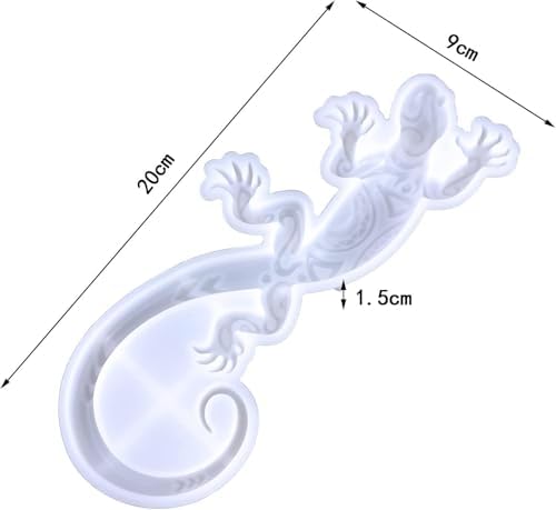 3D Lizard Silicone Mold for Epoxy/UV Resin Casting DIY Craft Art Decors