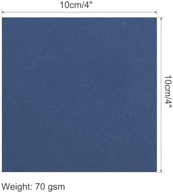 MECCANIXITY 50 Sheet Origami Paper Double Sided Navy Blue 4x4 Inch Square Sheet for Art Craft Project, Beginners, Gifts Decor