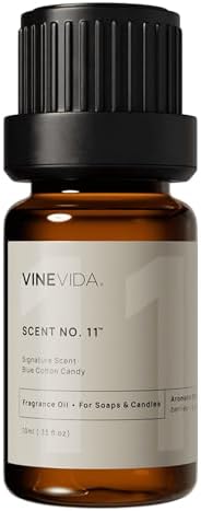 VINEVIDA [0.33oz] Blue Cotton Candy Fragrance Oil - USA Scents for Candle & Soap Making
