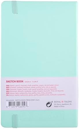 Talens Art Creation Sketchbook, Fresh Mint, 80 Sheets, 5.1 x 8.3 in