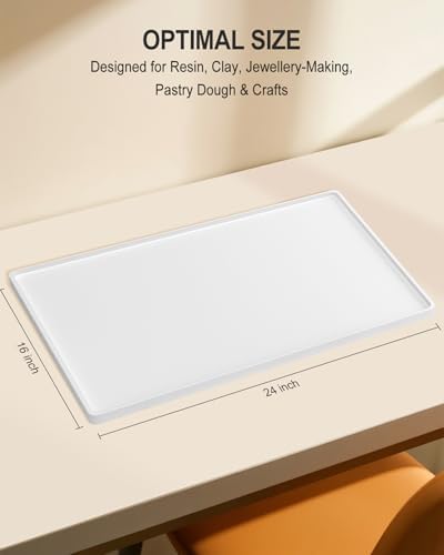 Silicone Art Mat for Crafts, 16" x 24" Waterproof Non-Slip Painting Mat