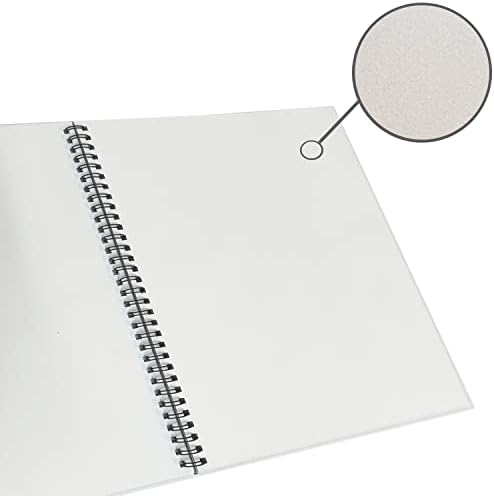 GIFTEXPRESS Bound Spiral Premium Sketch Book Sketch Pads Set, 4 Pads x30-Sheets, 8.5" X 11" Side Wire Bound, White 120 Paper Sheets for Pencil Ink Pastel (4)