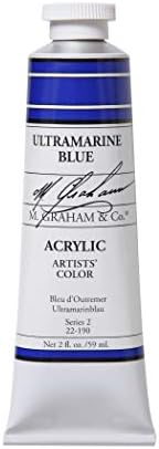 M. Graham & Co. 22-190 M. Graham 2-Ounce Tube Acrylic Paint, Ultramarine Blue