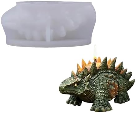 Dragon Animal Cylinder Molds Silicone Wave Spiral Candle Mold - Silicone Resin Casting Molds for Candle & Resin & Soap Craft Supplies