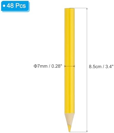 PATIKIL Lemon Yellow Colored Pencils Set,48 Pcs Oil Color Pencils Wooden