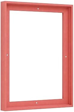 Pixy Canvas 18x24 Floater Frame for Canvas Paintings. 12 Colors. Floating Frame fits 5/8", 3/4" & max 7/8" Deep Stretched Canvas & Wood Panels (Pastel Red/Pink, 18 x 24 inch)
