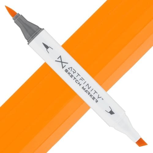 Artfinity Sketch Markers - Orange Ice YR1-2, Vibrant, Professional, Dye-Based Alcohol Markers for Artists, Drawing, Travel, & More