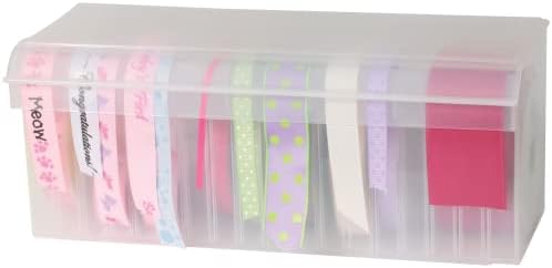 Craft Mates Bead Organizer and Plastic Storage Containers for Crafts, Buttons, Pins and More, 18 Removable Compartments, BPA Free