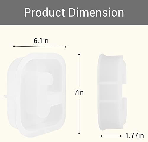 Gartful 7 Inch Large Letter Molds for Resin, 3D G Capital Alphabet Epoxy Resin Mold, A to Z Thick Resin Letter Molds for Making Letters, Word Sign Art, DIY Crafts, Making Cake, Party Home Decor