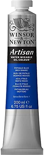 Winsor & Newton Artisan Water Mixable Oil Paint, 200ml, Phthalo Blue (Red)